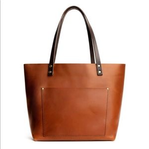 Portland Leather Goods Large Tote Bag in Honey